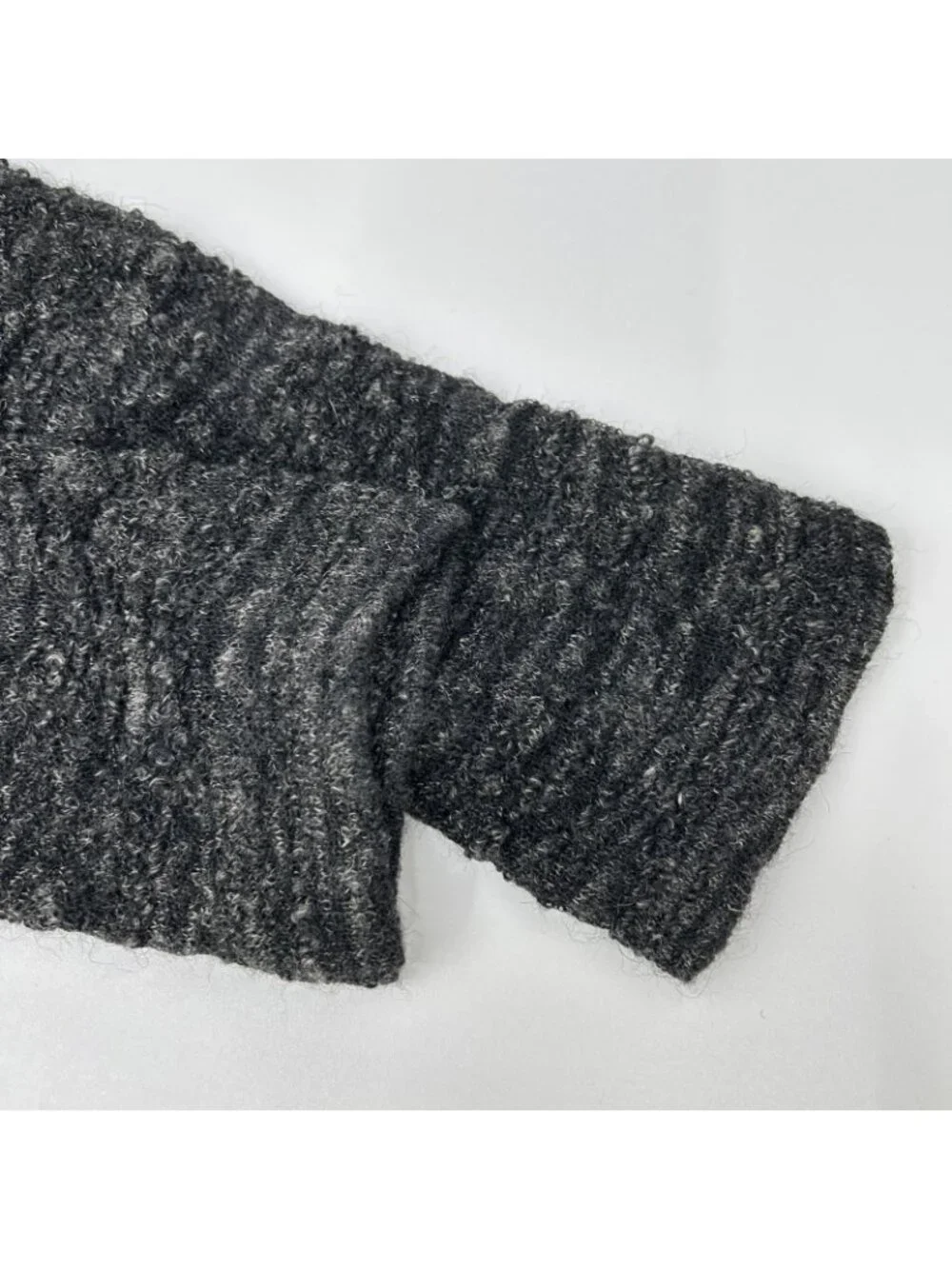 Chanel Gray Alpaca Blend Turtleneck Knit 38 Sweater